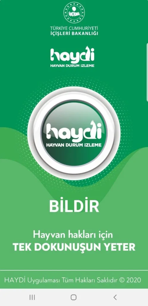 Hayvan Büro Amirliği Numarası ve Bilgileri 10 haydi uygulaması arayüzü